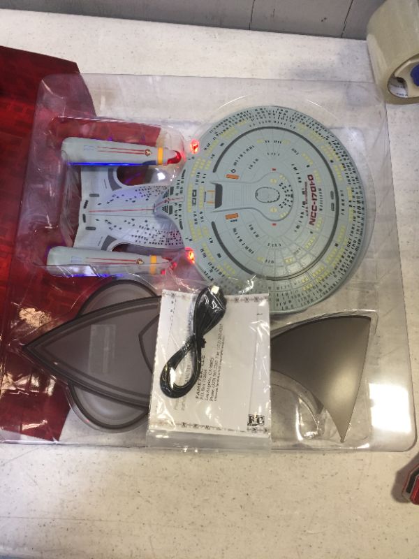 Photo 1 of Star Trek U.S.S. Enterprise 1701-D – Enterprise Replica Bluetooth Speaker, Engine Noise Sleep Machine, Night Light, Sound Effects – Memorabilia, Gifts, Gadgets, Collectibles for Star Trek Fans
