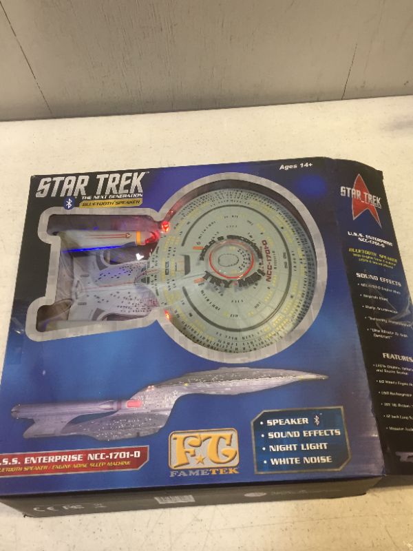 Photo 1 of Star Trek U.S.S. Enterprise 1701-D – Enterprise Replica Bluetooth Speaker, Engine Noise Sleep Machine, Night Light, Sound Effects – Memorabilia, Gifts, Gadgets, Collectibles for Star Trek Fans
