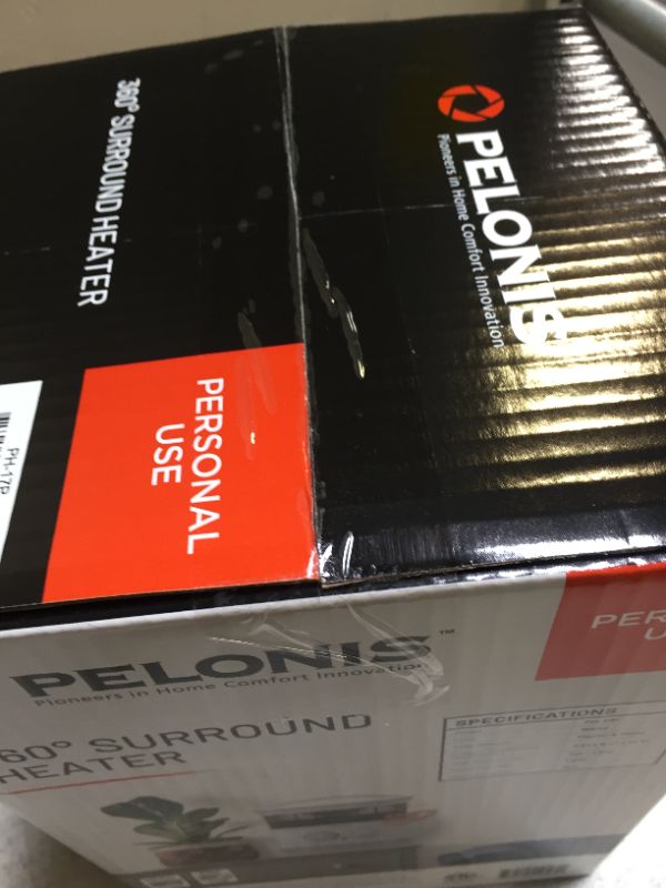 Photo 4 of PELONIS PH-17P 1500W Fast Heating, Programmable Thermostat, Easy Control, Widespread Oscillation, Over Heating Tip-Over Switch Protection, 360-Degree Surround Fan Forced Heater
(factory sealed) (opened to take photos)