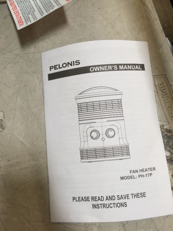 Photo 1 of PELONIS PH-17P 1500W Fast Heating, Programmable Thermostat, Easy Control, Widespread Oscillation, Over Heating Tip-Over Switch Protection, 360-Degree Surround Fan Forced Heater
(factory sealed) (opened to take photos)
