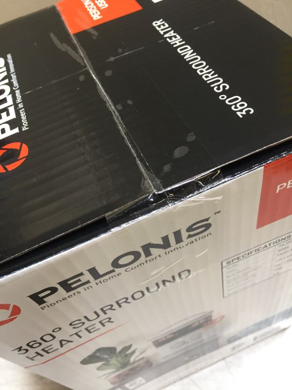 Photo 1 of PELONIS PH-17P 1500W Fast Heating, Programmable Thermostat, Easy Control, Widespread Oscillation, Over Heating Tip-Over Switch Protection, 360-Degree Surround Fan Forced Heater
(factory sealed) (opened to take photos)