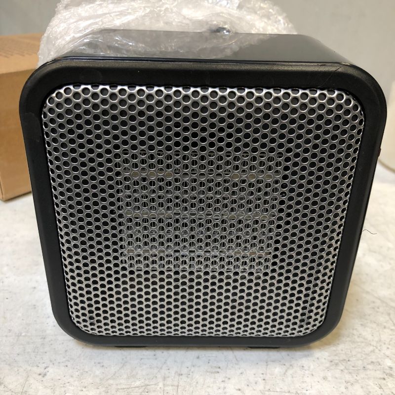 Photo 2 of Amazon Basics 500-Watt Ceramic Small Space Personal Mini Heater - Black