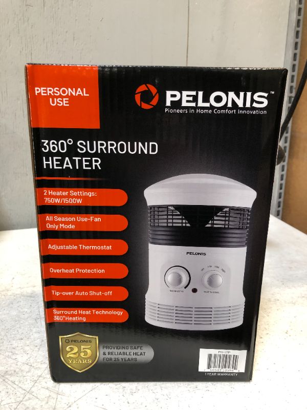 Photo 1 of PELONIS PH-17P 1500W Fast Heating, Programmable Thermostat, Easy Control, Widespread Oscillation, Over Heating Tip-Over Switch Protection, 360-Degree Surround Fan Forced Heater