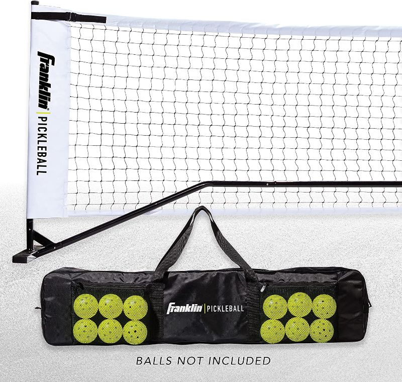 Photo 1 of Franklin Sports Pickleball Nets - Portable Outdoor Pickleball Net Systems - Official Regulation Size Pickleball Nets - Full Court Pickleball Nets
