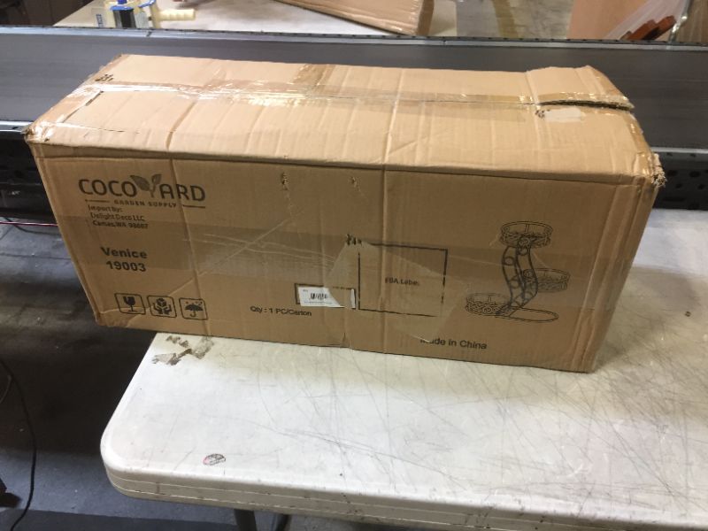 Photo 1 of COCO YARD GARDEN SUPPLY Three Flower Pots Collapsible Plant Stand, Large
