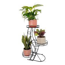 Photo 1 of COCO YARD GARDEN SUPPLY Three Flower Pots Collapsible Plant Stand, Large
