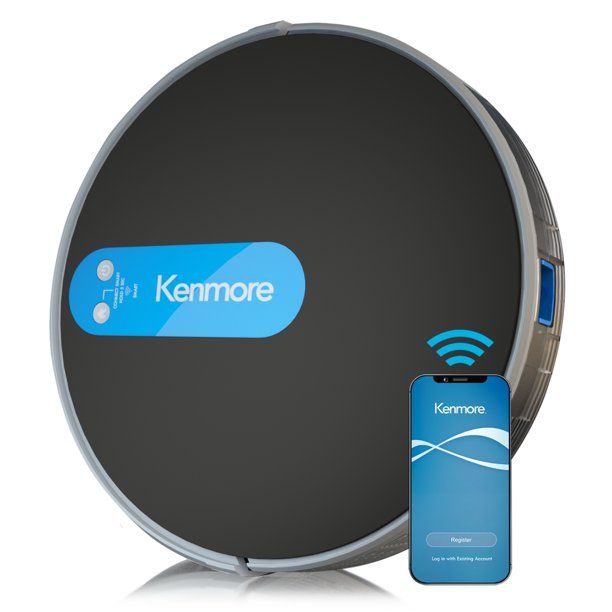 Photo 1 of Kenmore 31510 Smart Robot Vacuum Cleaner - Black/Blue---ITEM IS DIRTY---
