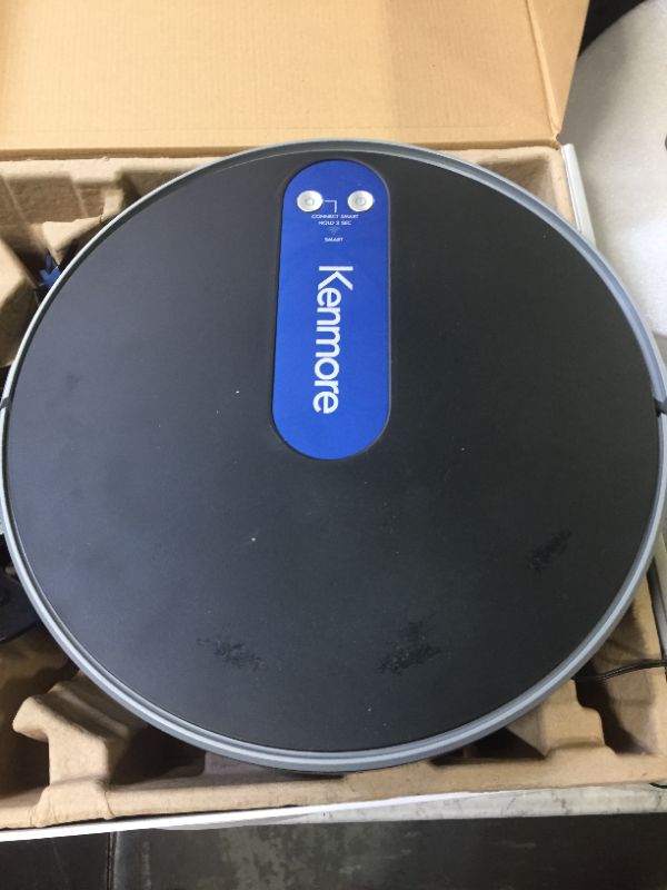 Photo 2 of Kenmore 31510 Smart Robot Vacuum Cleaner - Black/Blue---ITEM IS DIRTY---
