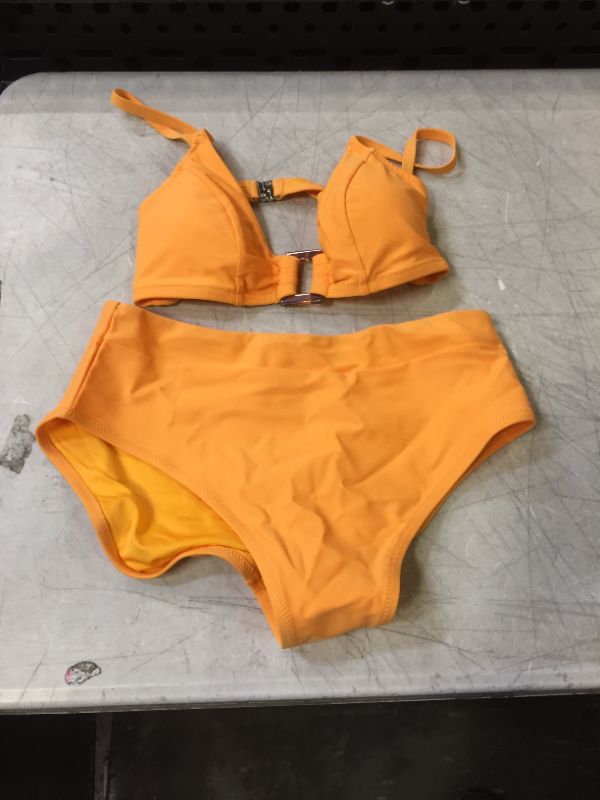 Photo 2 of Sara Yellow Square Ring Bikini---LARGE---
