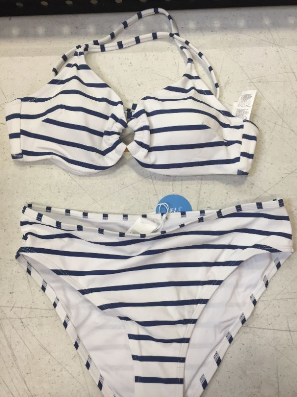 Photo 3 of CUPSHE Leanna Striped O-Ring Bikini---MEDIUM---
