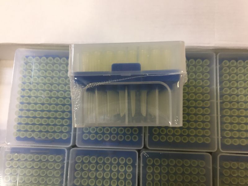 Photo 3 of 200ul Pipette Tips - Universal Pipette Tips - Racked,RNase/DNase Free & Pyrogen Safe, Clear, 96 Tips/Rack Pk x 10 Racks?960 Tips?(Yellow)---EXPIRES 2024 11 08---
