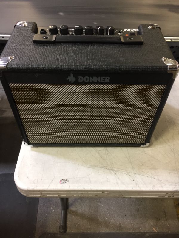 Photo 2 of Donner Electric Guitar Amp 20W, Guitar Practice Amplifier Combo DA-20 with 8" Speaker? Clean & Distorted Dual Channel Sound Circuit Design
