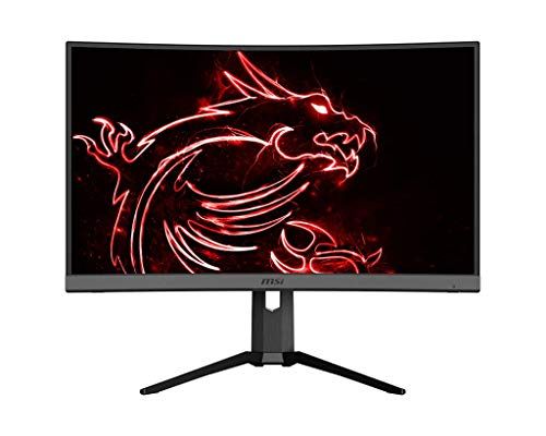 Photo 1 of OPTIXMAG272CQR Optix 27 in. WQHD Curved Screen LED Gaming LCD Monitor - Vertical Alignment - 2560 X 1440---CRACK ON THE RIGHT SIDE OF SCREEN REACHING ALL THE WAY DOWN---
