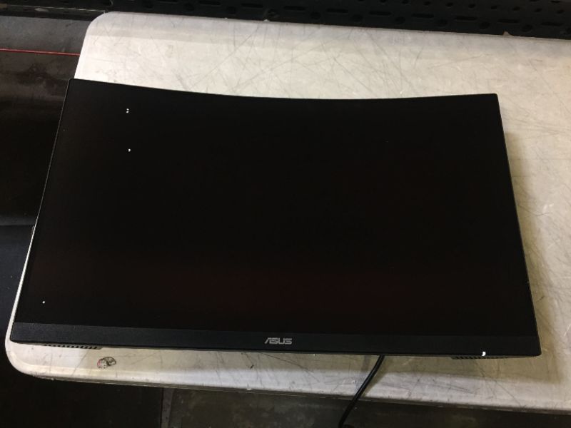 Photo 2 of ASUS TUF Gaming VG27VH1B 27” Curved Monitor, 1080P Full HD, 165Hz (Supports 144Hz), Extreme Low Motion Blur, Adaptive-sync, FreeSync Premium, 1ms, Eye Care, HDMI D-Sub, BLACK---ITEM IS DIRTY---