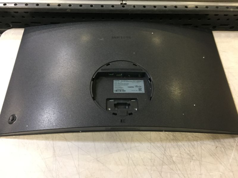 Photo 1 of Samsung - 31.5" LCD Curved 4K UHD Monitor (HDMI) - Dark Blue Gray