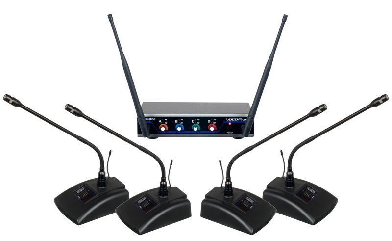 Photo 1 of VocoPro Digital-Quad-Conference 4-Channel UHF Digital Wireless Conference System (C4: 915 to 927 MHz)
