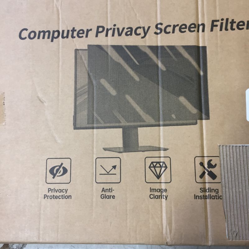 Photo 1 of 24 Inch - High Clarity Computer Privacy Screen Filter for Widescreen Computer Monitors - approx 21" x 12" 