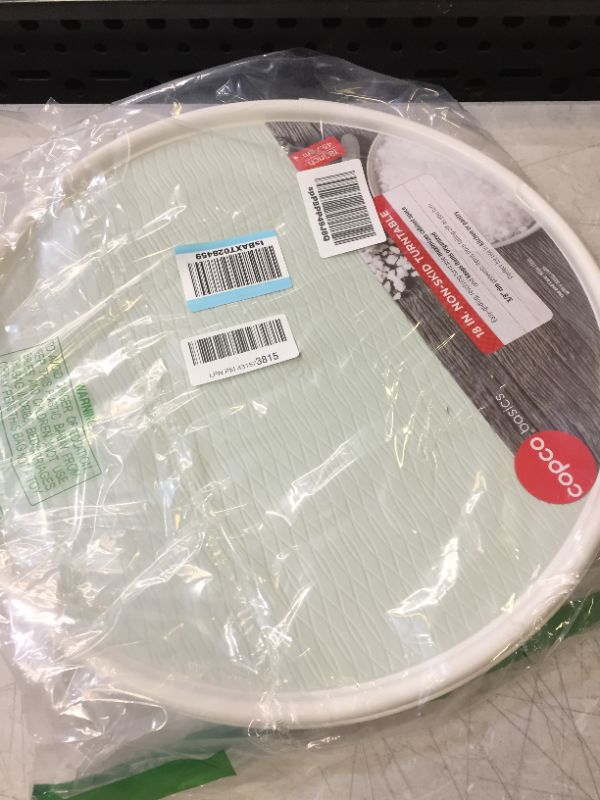 Photo 1 of Copco Basics Non-Skid Turntable, 18-Inch, Crystalline
