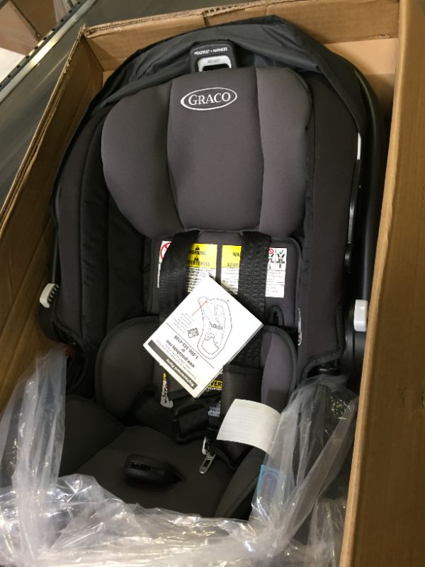 Photo 2 of Graco SnugFit 35 Infant Car Seat | Baby Car Seat with Anti Rebound Bar, Gotham
