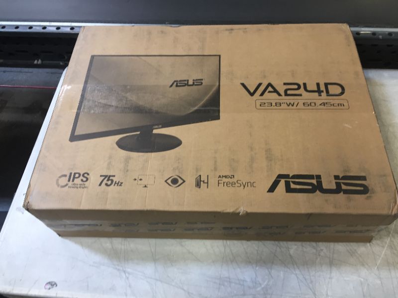 Photo 8 of ASUS VA24DQ Eye Care Monitor – 23.8 inch, Full HD, IPS, Frameless, 75Hz, Adaptive-Sync/FreeSync™, Low Blue Light, Flicker Free, Wall Mountable
