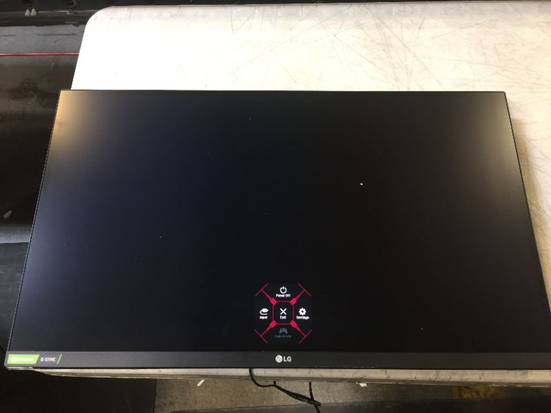 Photo 3 of LG 27GL83A-B 27 Inch Ultragear QHD IPS 1ms NVIDIA G-SYNC Compatible Gaming Monitor, Black---MISSING POWER CORD---
