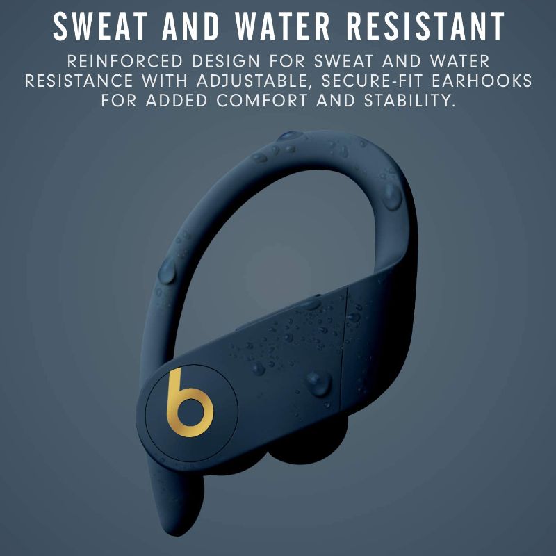 Photo 1 of Powerbeats Pro Wireless Earphones - Apple H1 Headphone Chip, Class 1 Bluetooth, 9 Hours of Listening Time, Sweat Resistant Earbuds, Built-in Microphone - Navy
