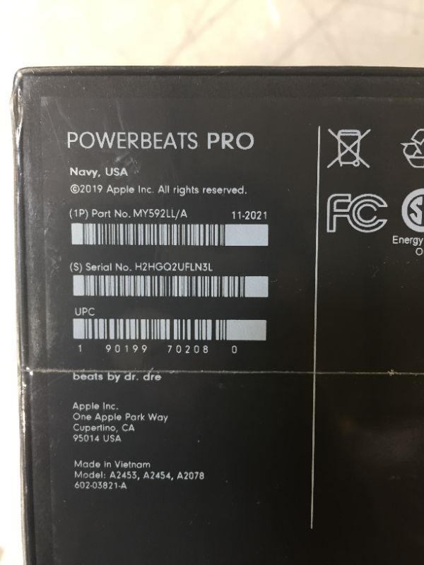 Photo 4 of Powerbeats Pro Wireless Earphones - Apple H1 Headphone Chip, Class 1 Bluetooth, 9 Hours of Listening Time, Sweat Resistant Earbuds, Built-in Microphone - Navy
