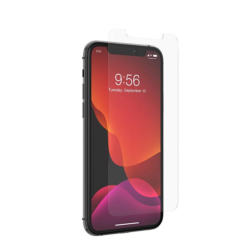 Photo 1 of Zagg InvisibleShield Tempered Glass Plus Screen Protector – HD Clarity for iPhone 11 Pro – Impact & Scratch Protection - Clear