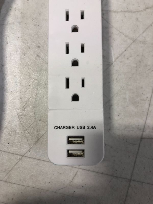 Photo 2 of 6 Socket Surge Protector with USB Charging Ports 25 ft cord