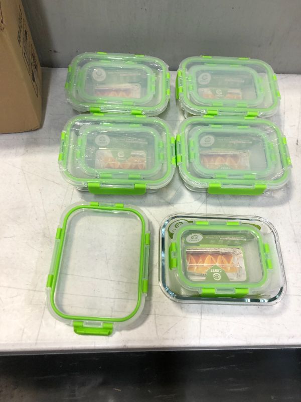 Photo 1 of 10 Piece Glass Tupperware Set