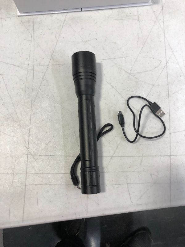 Photo 1 of BLAZIN Rechargeable Flashlight | 1600 Lumen Tactical LED Flashlight with 5 Modes |16 Hours Battery Runtime | 300 Yard Visibility | Powerful Micro-USB Waterproof EDC Torch
