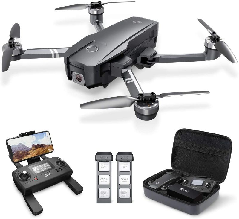 Photo 1 of Holy Stone HS720 Foldable GPS Drone with 4K UHD Camera for Adults, Quadcopter with Brushless Motor, Auto Return Home, Follow Me, 26 Minutes Flight Time, Long Control Range, Includes Carrying Bag HEAVILY DAMAGED SELLING FOR PARTS
