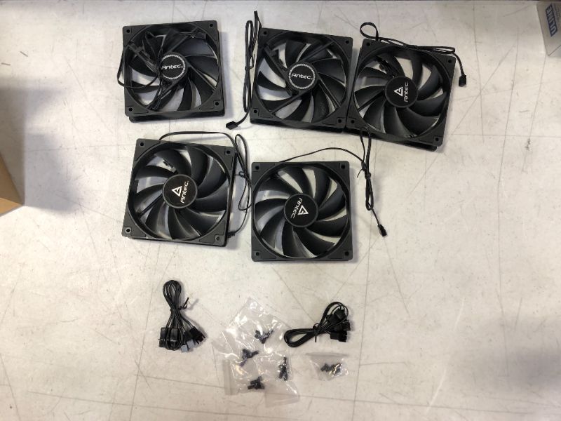 Photo 1 of Antec 120mm Case Fan, PC Case Fan High Performance, 3-pin Connector, PF12 Series 5 Packs
