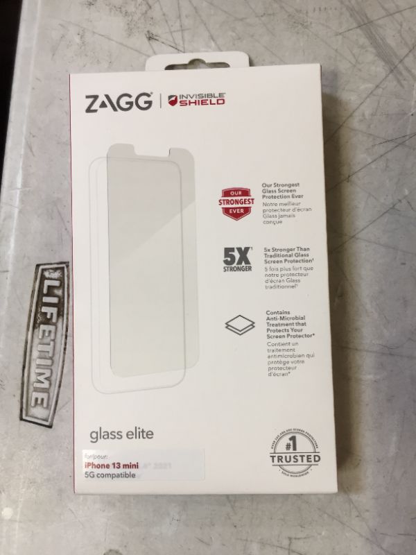 Photo 1 of InvisibleShield Glass Elite Screen Protector Apple iPhone 13 Mini (Case Friendly)
