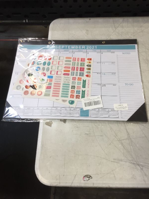 Photo 2 of 2021-2022 Wall Calendar, 17 x 12 Inch Large Desk Calendar with 2 Pieces Stickers 18 Monthly Calendar Runs from Sep. 2021- Dec. 2022 for Planning and Organizing for Your Work
