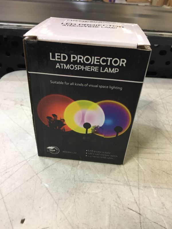 Photo 1 of Sunset Lamp Projector - Adjustable Brightness, Remote Control 4 Colors, Changing Projector Led Sunset Light USB, 360 Degree Rotation
