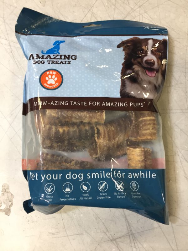 Photo 1 of 6 Inch Backstrap Tendon Chew (8 oz) - Pure 100% Beef Tendon Dog Treat - Long Lasting Dog Chew - Packaged in The USA - Supports Joint Health, Skin, & Coat in Dogs---BEST BEOFRE MAY 01 2022---