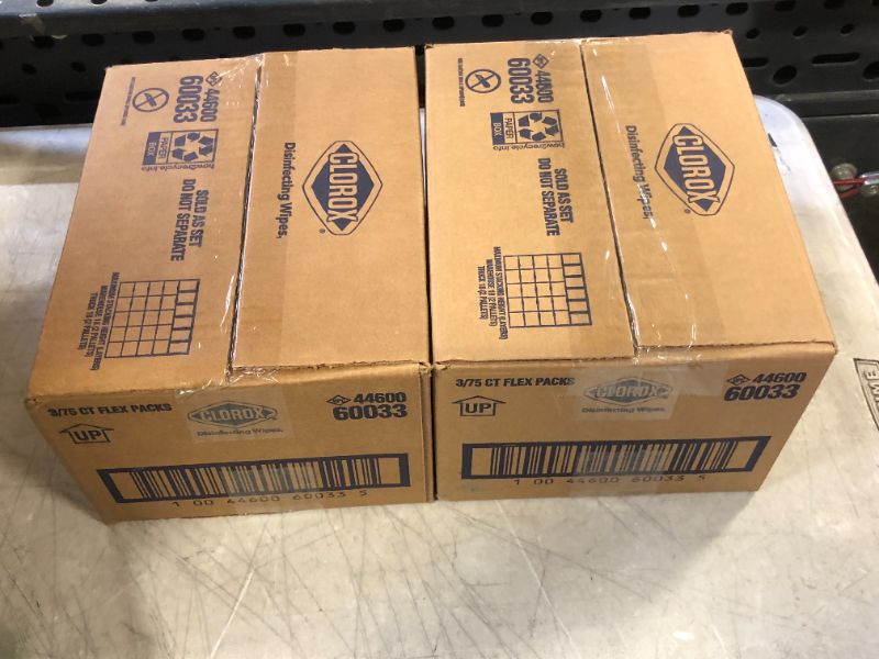 Photo 1 of Clorox Disinfecting Wipes, Bleach Free Cleaning Wipes, Fresh Scent, Moisture Seal Lid, 75 Wipes, Pack of 3 (New Packaging) 2 Boxes