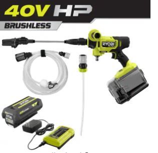 Photo 1 of 40-Volt HP Brushless EZClean 600 PSI 0.7 GPM Cold Water Power Cleaner with 2.0 Ah Battery and Charger
(( OPEN BOX ))
** NORMAL USE.. HAS WATER INSIDE GUN **