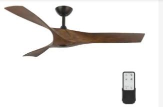 Photo 1 of Wesley 52 in. Indoor/Outdoor Oil Rubbed Bronze DC Motor Ceiling Fan with Remote Control
(( OPEN BOX ))
** PARTIAL HARDWARE IS MISSING **