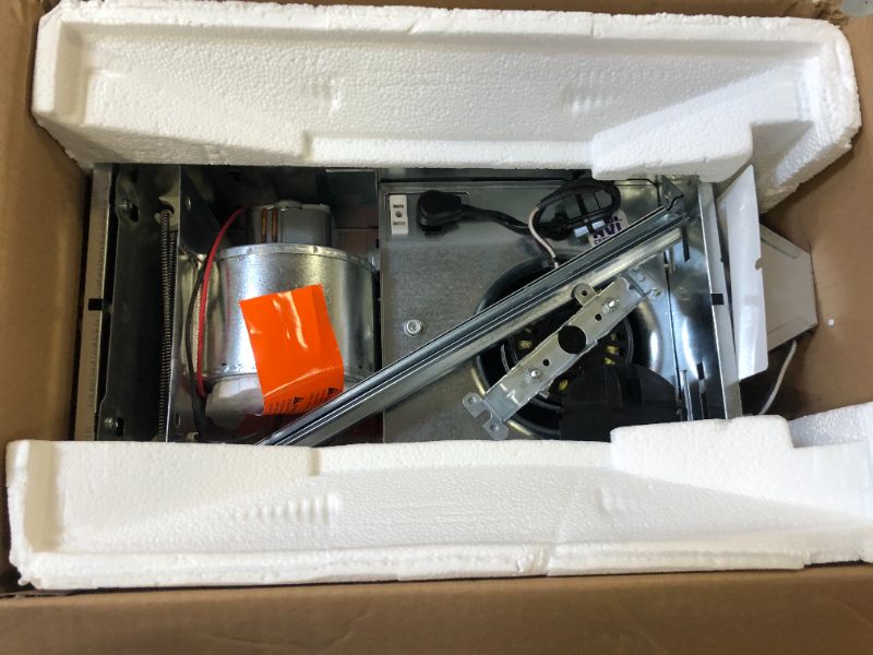 Photo 1 of Broan-NuTone 80 CFM Ceiling Bathroom Exhaust Fan with Light and 1300-Watt Heater
(( OPEN BOX ))
** MISSING PARTIAL ACCESSORIES **