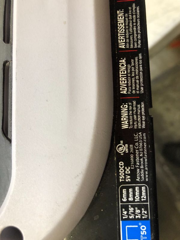 Photo 1 of Arrow Fastener T50dcd Cordless Staple Gun
(( OPEN BOX ))
** NORMAL USE **
