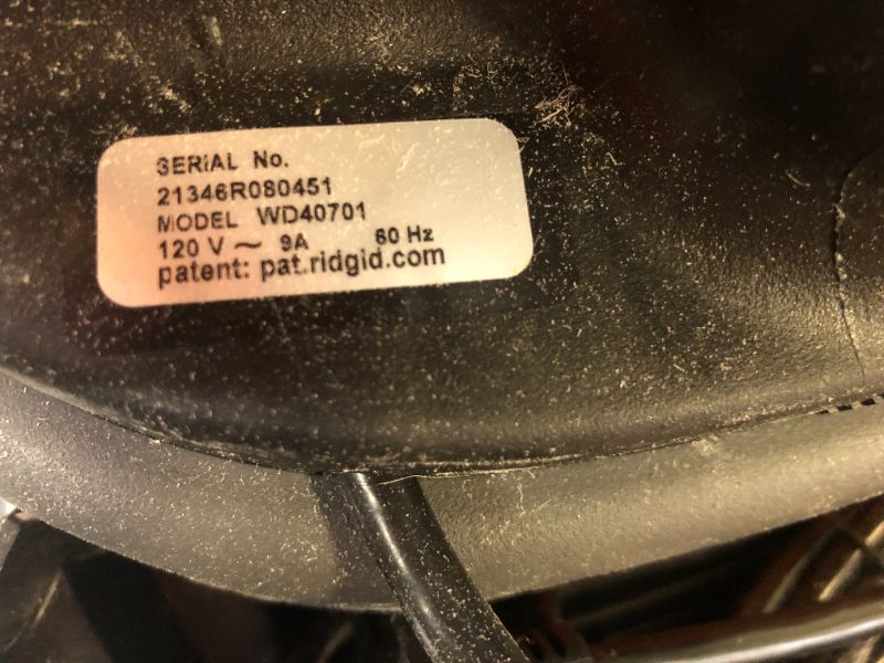 Photo 1 of Ridgid WD4070 4 Gallon Portable Vacuum
(( OPEN BOX ))
** HEAVY USE **