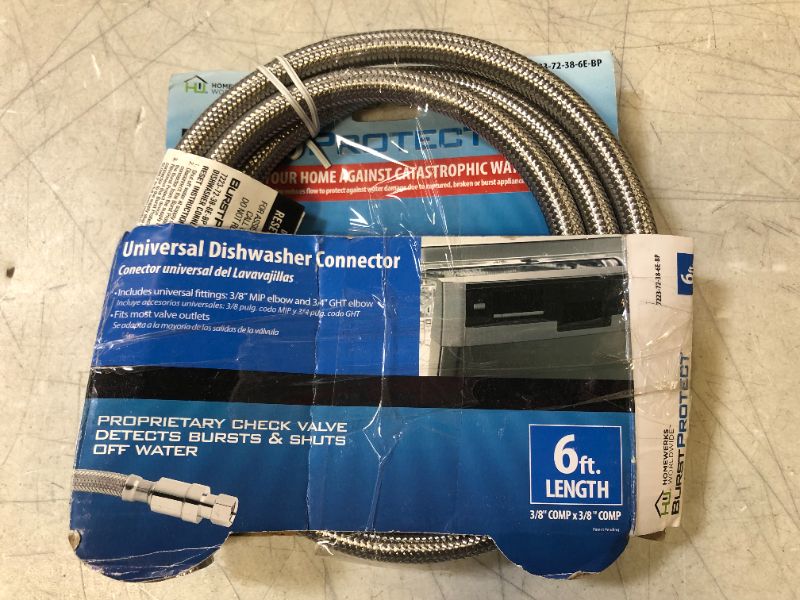 Photo 2 of 6' Dishwasher Supply Hose
(( PACKAGE IS DAMAGED ))