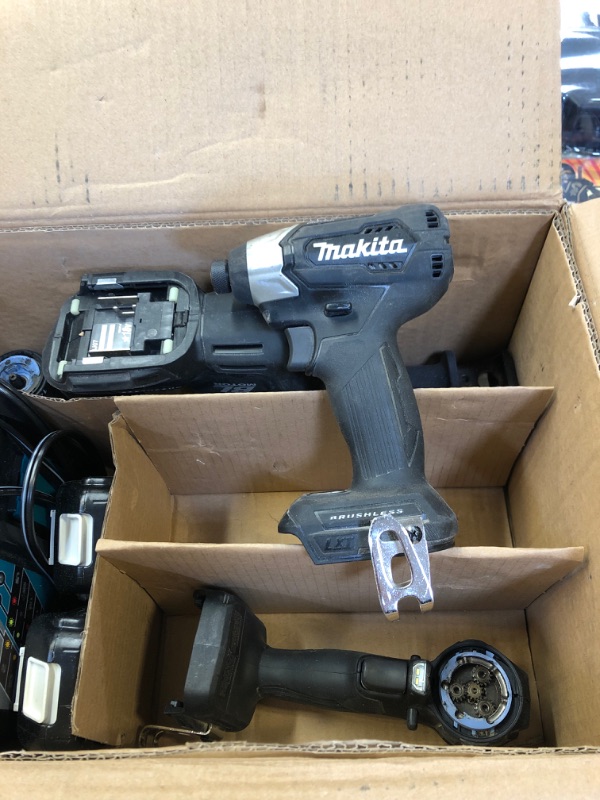 Photo 1 of 18-Volt LXT Lithium-Ion Sub-Compact Brushless Cordless 3-piece Combo Kit (Driver-Drill/Impact Driver/Recipro Saw) 2.0Ah
