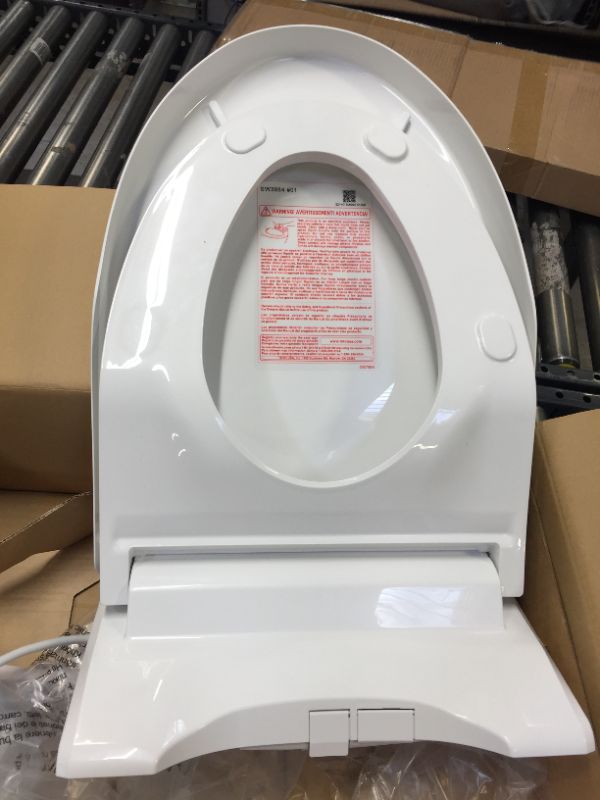 Photo 6 of C5 Washlet Electric Bidet Seat for Elongated Toilet in Cotton White with Premist and EWATER+ Wand Cleaning