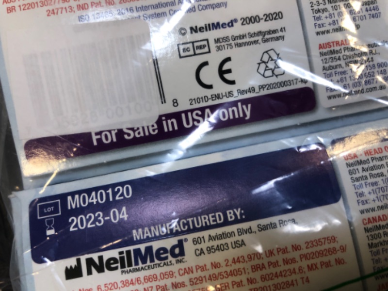 Photo 2 of 2 pack Neilmed Sinurinse/60 Sachets Kit Including P & P* exp---2023-04