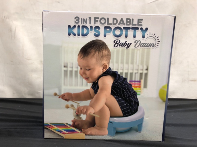 Photo 3 of brand new factory sealed ---BABY DAWN Portable Potty for toddler kids 3 in 1 - Foldable Travel Potty training toilet, with Potty Liners and Storage Bag.


