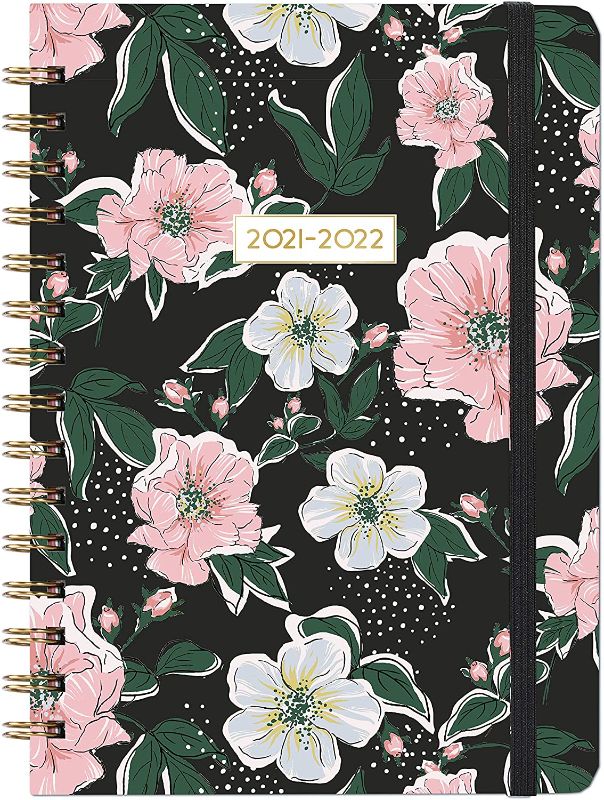 Photo 1 of Monthly Planner 2022 - Weekly & Monthly Planner 2022, Jan 2022- Dec 2022, 6.4 x 8.5 in, Flexible Hardcover with Strong Golden Binding + Elastic Closure + Thick Paper + Inner Pocket + Marked Tab
