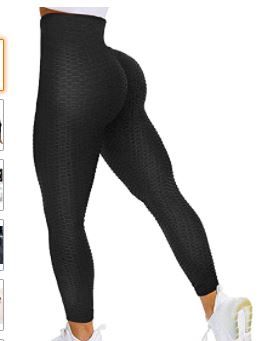 Photo 1 of Large Lushforest Women's High Waist Yoga Pants, Tummy Control Booty Leggings Tiktok Leggings, Workout Running Butt Lifting Leggings
